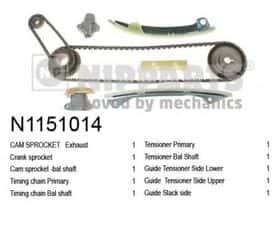 Комплект ланцюга ГРМ Nipparts N1151014