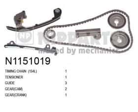 Комплект ланцюга ГРМ Nipparts N1151019