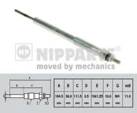 Свічка розжарювання Nipparts N5710304