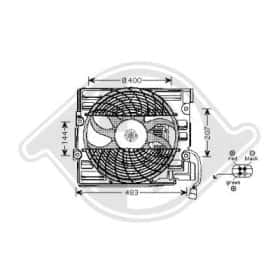 Вентилятор радиатора кондиционера Diederichs dcl1005