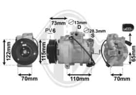 Компрессор кондиционера Diederichs dck1603