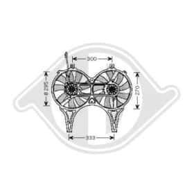 Вентилятор радіатора кондиціонера Diederichs dcl1017