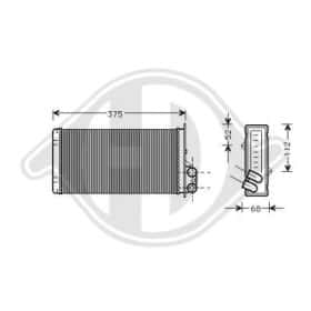 Радіатор пічки Diederichs dcm1208
