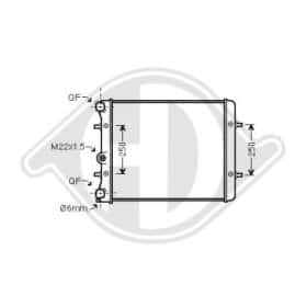 Радіатор охолодження двигуна Diederichs dcm3426