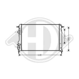 Радіатор охолодження двигуна Diederichs dcm2926