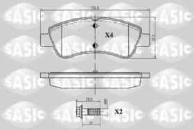Тормозные колодки Sasic 6210012
