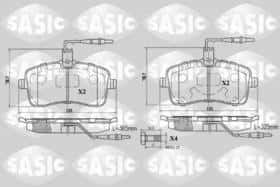 Тормозные колодки Sasic 6210019