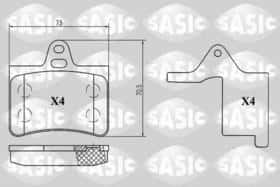 Тормозные колодки Sasic 6210034