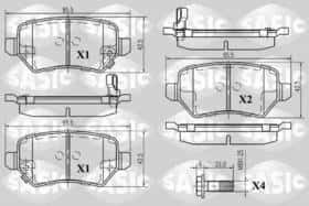 Тормозные колодки Sasic 6216008