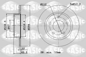Тормозной диск Sasic 9004552J