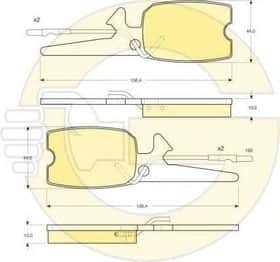 Тормозные колодки Girling 6101289 Тормозные колодки Girling 6101289