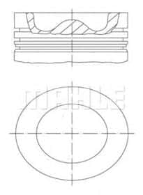 Поршень двигуна Mahle 037 PI 00108 000