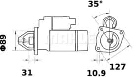 Стартер Mahle MS 424