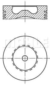 Поршень двигуна Mahle 061pi00127000