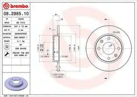 Тормозной диск Breco BS 7316 Тормозной диск Breco BS 7316