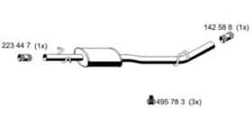 Середній глушник вихлопних газів Ernst 522229