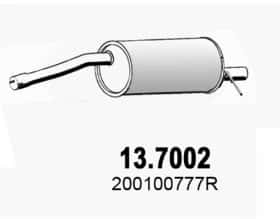 Глушник вихлопних газів кінцевий