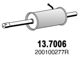 Глушник вихлопних газів кінцевий