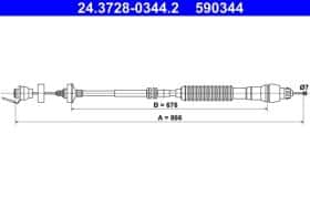 Трос зчеплення ATE 24372803442