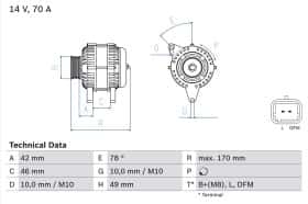 Генератор Bosch 0 986 049 690