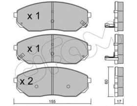 Гальмівні колодки Cifam 822-515-0