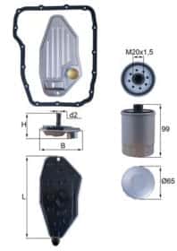 Фильтр АКПП Mahle hx276kit