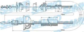 Трос сцепления Samko c0323c Трос сцепления Samko c0323c