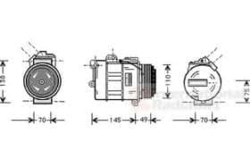 Компрессор кондиционера Van Wezel 0600K181