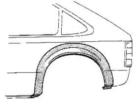 Крыло заднее Van Wezel 2525145