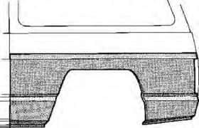 Крыло заднее Van Wezel 5240143