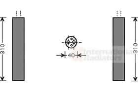 Осушитель кондиционера Van Wezel 5800D073