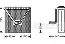 Испаритель кондиционера Van Wezel 7600V011
