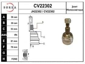 ШРУС EAI CV22302K