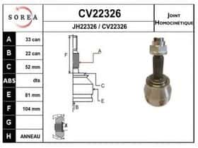 ШРУС EAI CV22326K