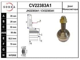 ШРУС EAI CV22383A1K