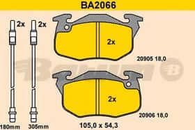 Гальмівні колодки Barum BA2066