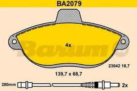 Тормозные колодки Barum BA2079
