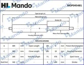 Газовый упор багажника Mando mop045481