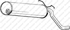 Глушник вихлопних газів кінцевий