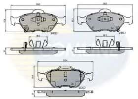 Тормозные колодки Comline CBP31637