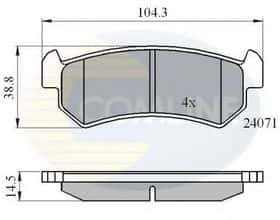 Тормозные колодки Comline CBP01191