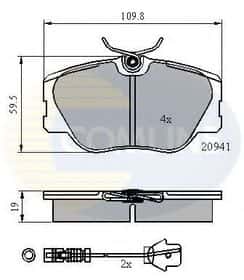 Тормозные колодки Comline CBP2360