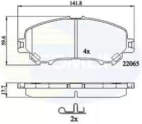 Гальмівні колодки Comline cbp32278