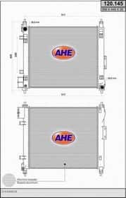 Радіатор охолодження двигуна Ahe 120.145