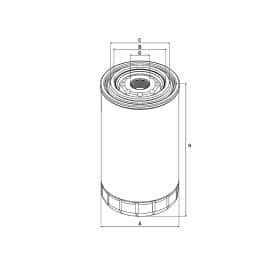 Оливний фільтр Sampiyon Filtre cs1416