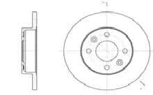 Гальмівний диск Automotor France adc4705 Гальмівний диск Automotor France adc4705