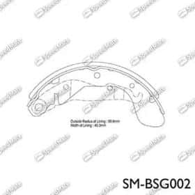 Тормозные колодки SK SpeedMate SMBSG002
