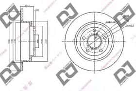 Тормозной диск DJ Parts BD1071 Тормозной диск DJ Parts BD1071