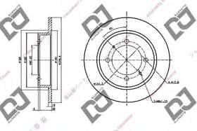 Тормозной диск DJ Parts BD1834 Тормозной диск DJ Parts BD1834