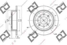 Тормозной диск DJ Parts BD1678 Тормозной диск DJ Parts BD1678
